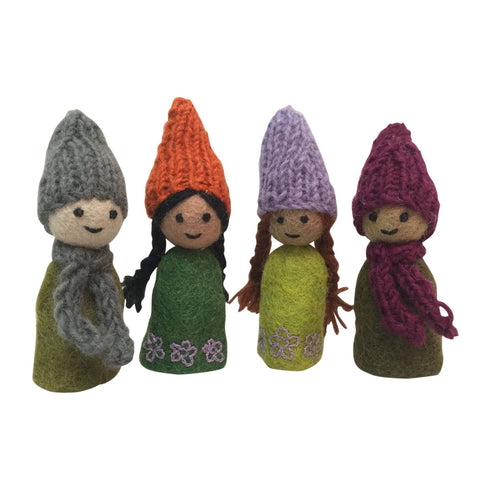 PAPOOSE TOYS - Forest Family Finger Puppets - Set of 4